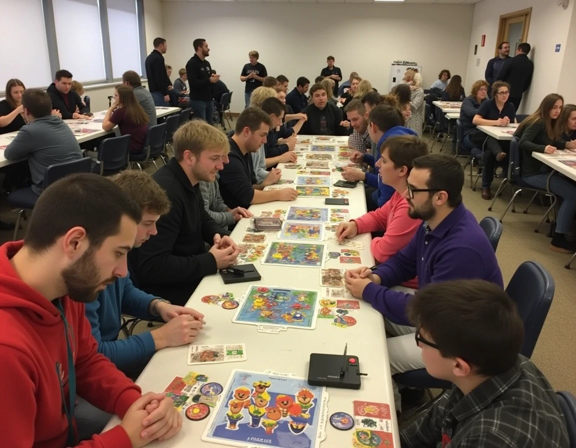 Mesa con varios juegos de mesa para elegir